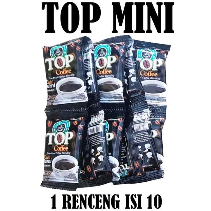 

Top Coffe Kopi Murni Renceng 7gr / Top Kopi Kemasan Ekonomis - Top Coffee Mini
