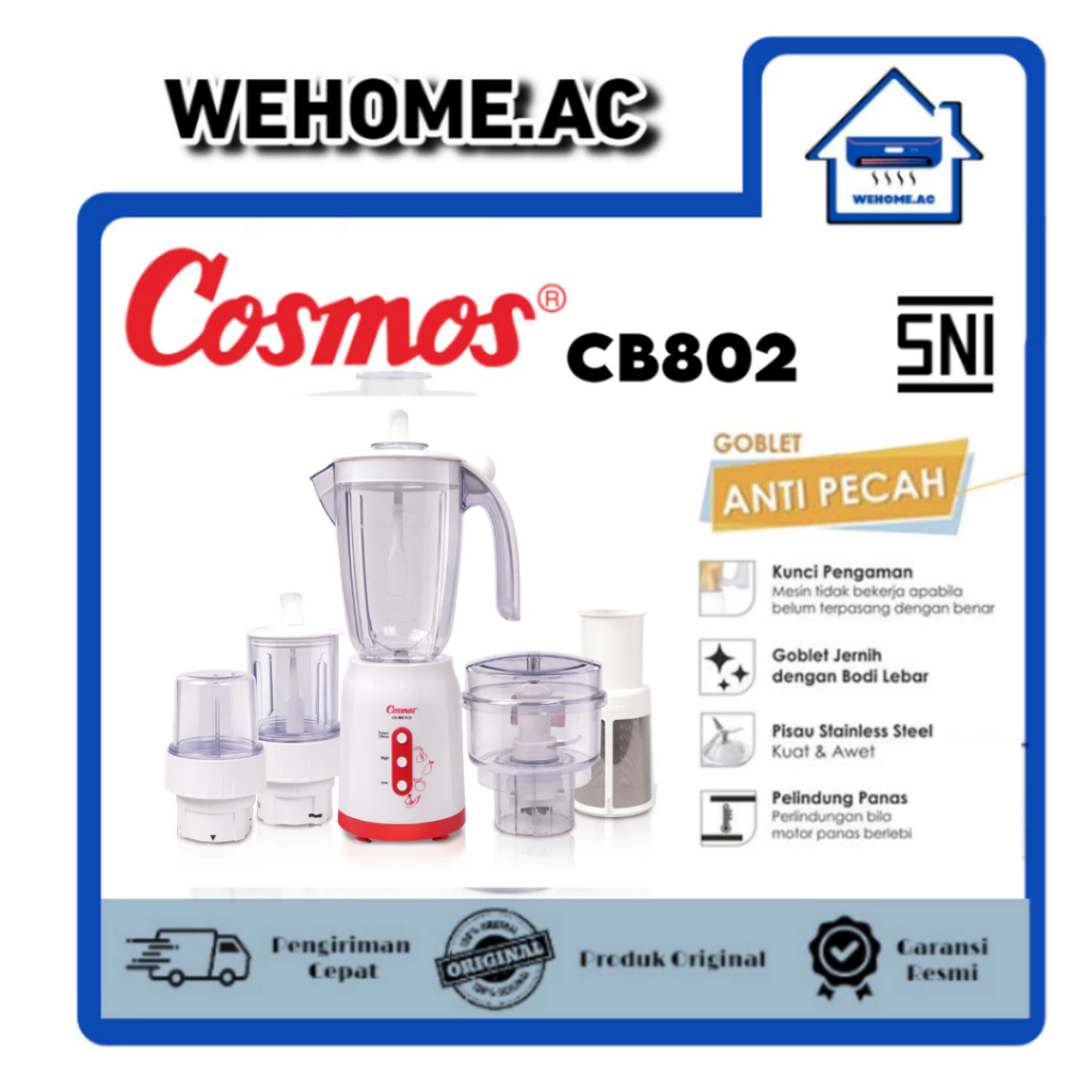 Blender Cosmos CB802PCF Blender Cosmos Gelas Plastik Blender Cosmos 2 Liter