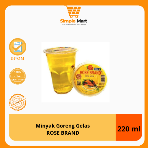 

Rose Brand Minyak Goreng Gelas 220 ml