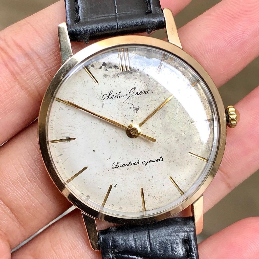 Vintage Seiko Cronos Diashock 17Jewels