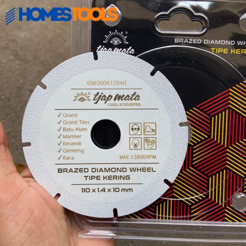 Mata Gerinda Pisau Keramik Granit Cap Mata 4 Inch Mata Potong Tjap Mata Diamond Wheel