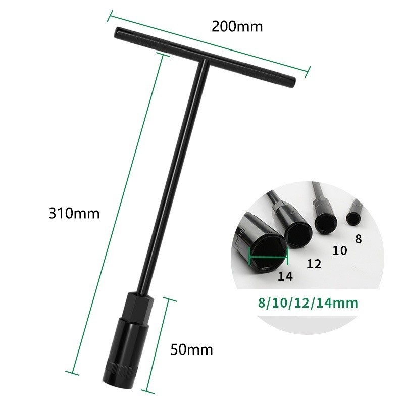 T 10 YUKIDO Kunci Sok Sock Shock T - Kunci T YUKIDO Pilih Ukuran 10mm TEKNO TUNER HS PAKAI INI