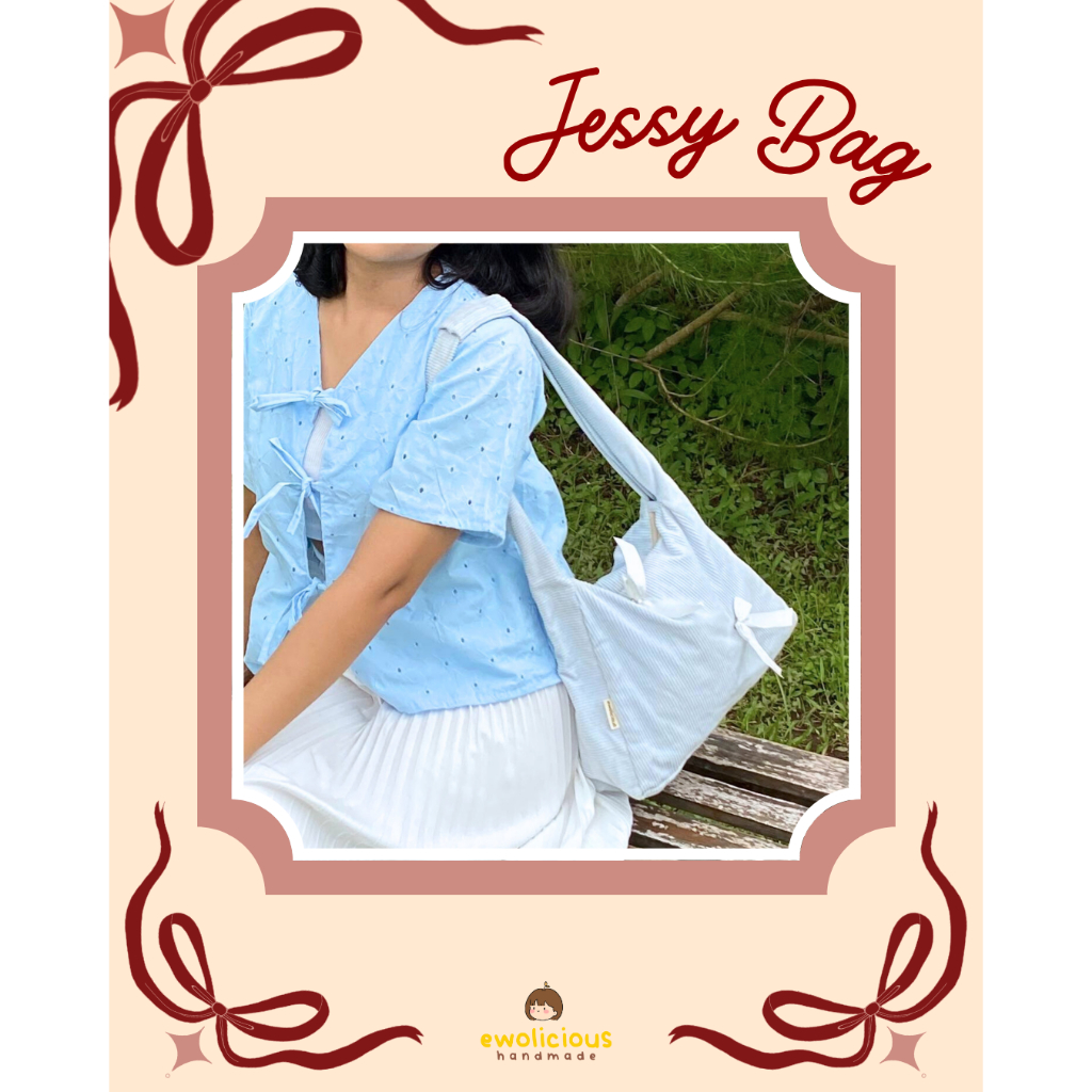 JESSY BAG by Ewolicious | Totebag Shoulder bag | Tas Corduroy Selempang