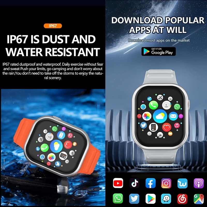 New 4G/5G SIM card slotSamsung SmartWatch 360 Kamera Bisa Video Call 6GB RAM+64GB ROM iWatch Series