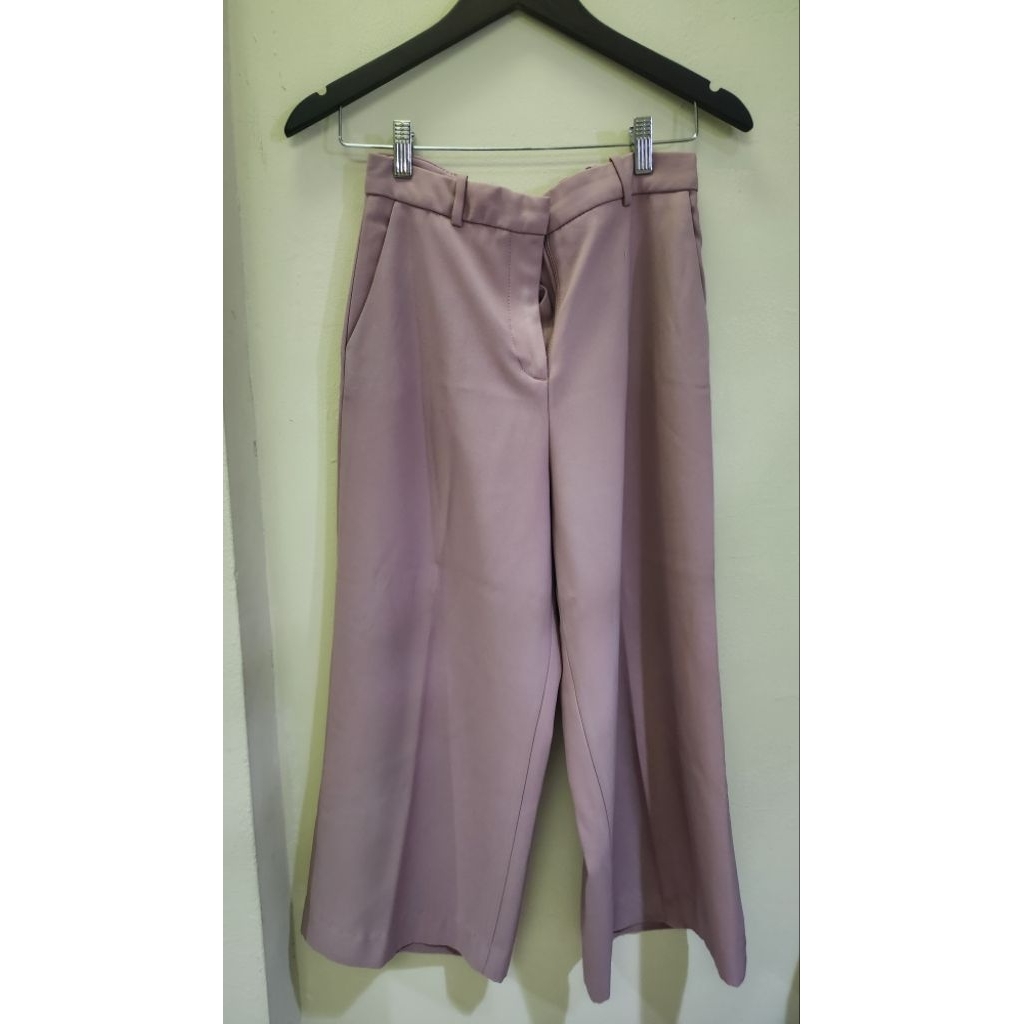 celana zara pink kulot 7/8 original