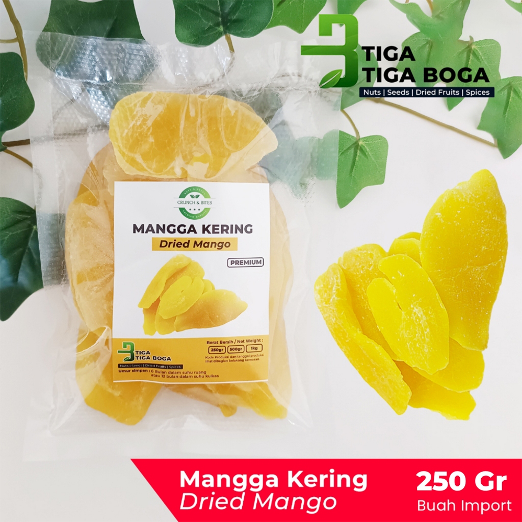 

Buah Mangga Manis Kering Thailand 250 Gram / Dried Mango Premium Fruit Quality Import