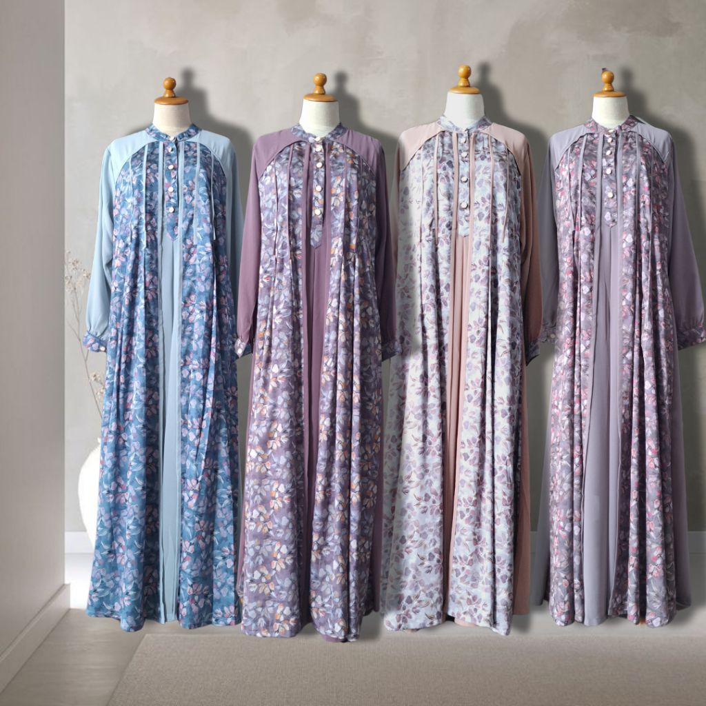 Dress gamis muslimah motif Dress cantik muslimah