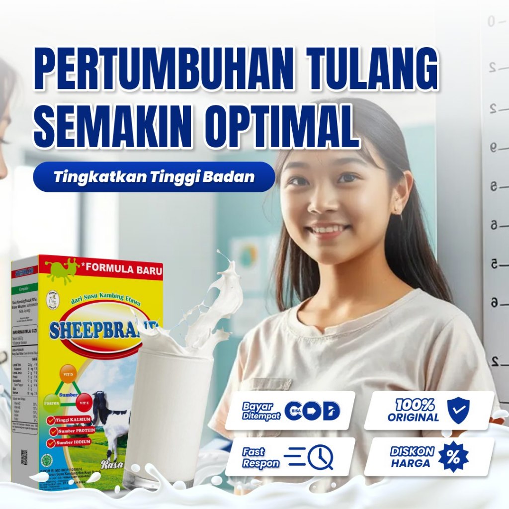 

Distributor Susu Kambing Sheepbrand, Primagold, Goldengoat, 100% Original