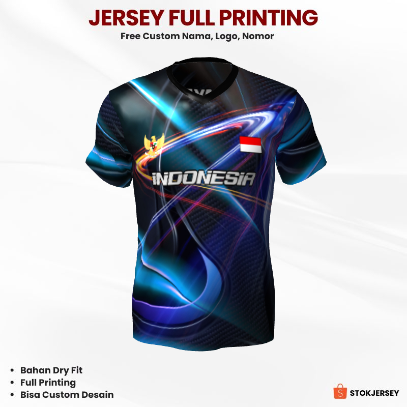 Kaos Jersey Futsal Hitam Motif Abstrak 15 - Jersey Olahraga Custom