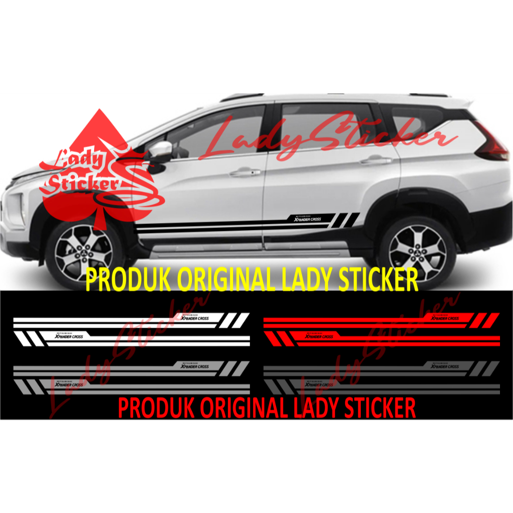 Cutting sticker mobil xpander cross sticker stiker mobil mitsubishi xpander cross