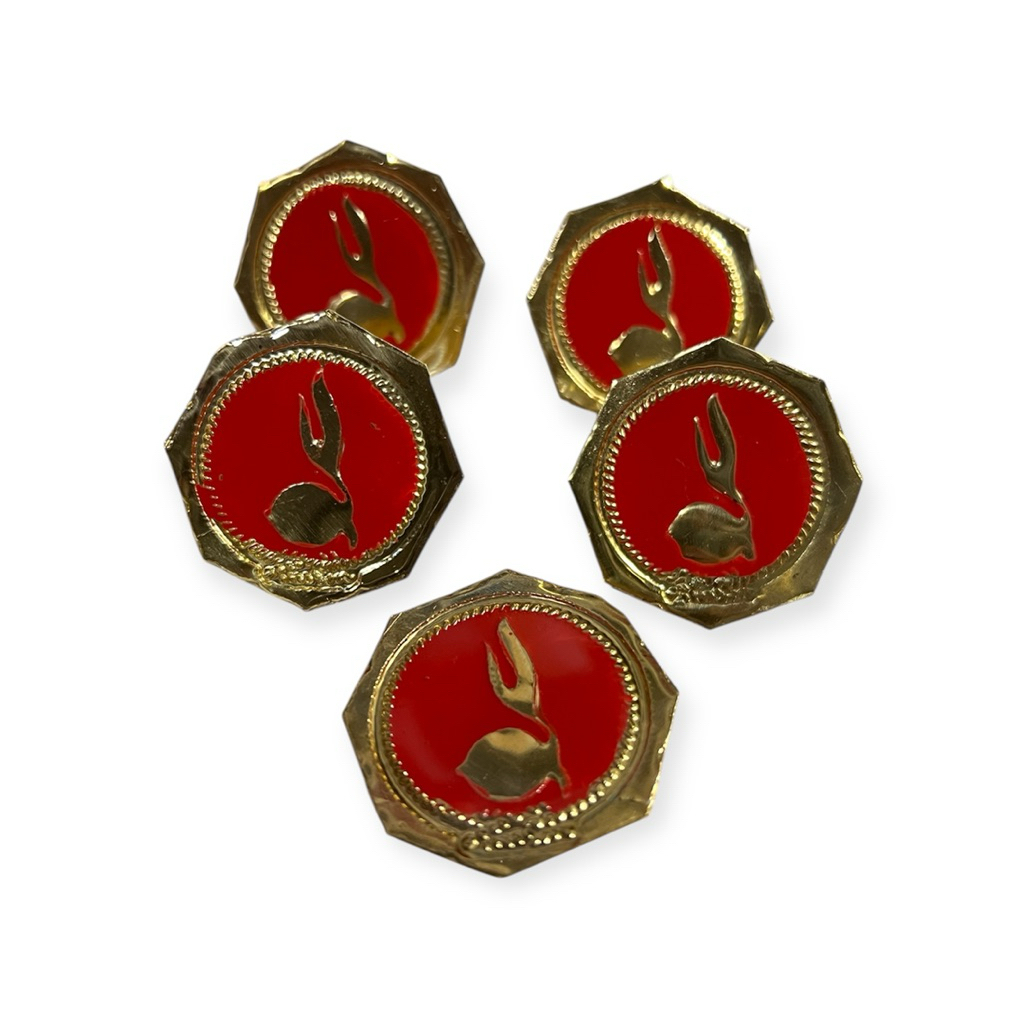 RING SEGI DELAPAN TIMBUL bahan kuningan