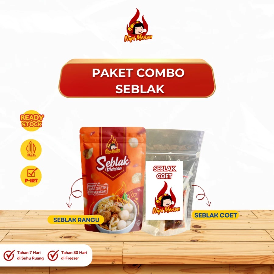 

PAKET COMBO SEBLAK NYAI MERCON ( Seblak Rangu & Seblak Cobek)