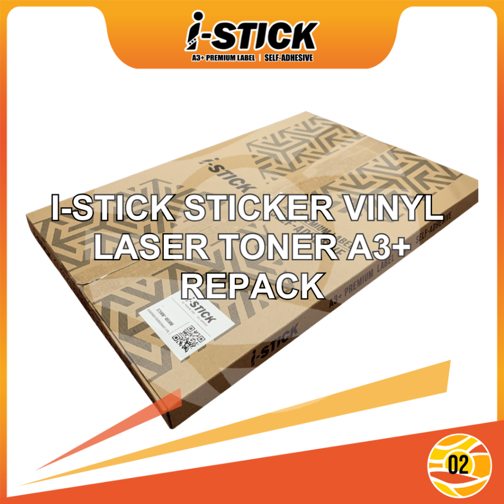 

i Stick Sticker Vinyl A3+ Stiker Digital Print Laser Toner Label Kemasan Anti Air - Repack