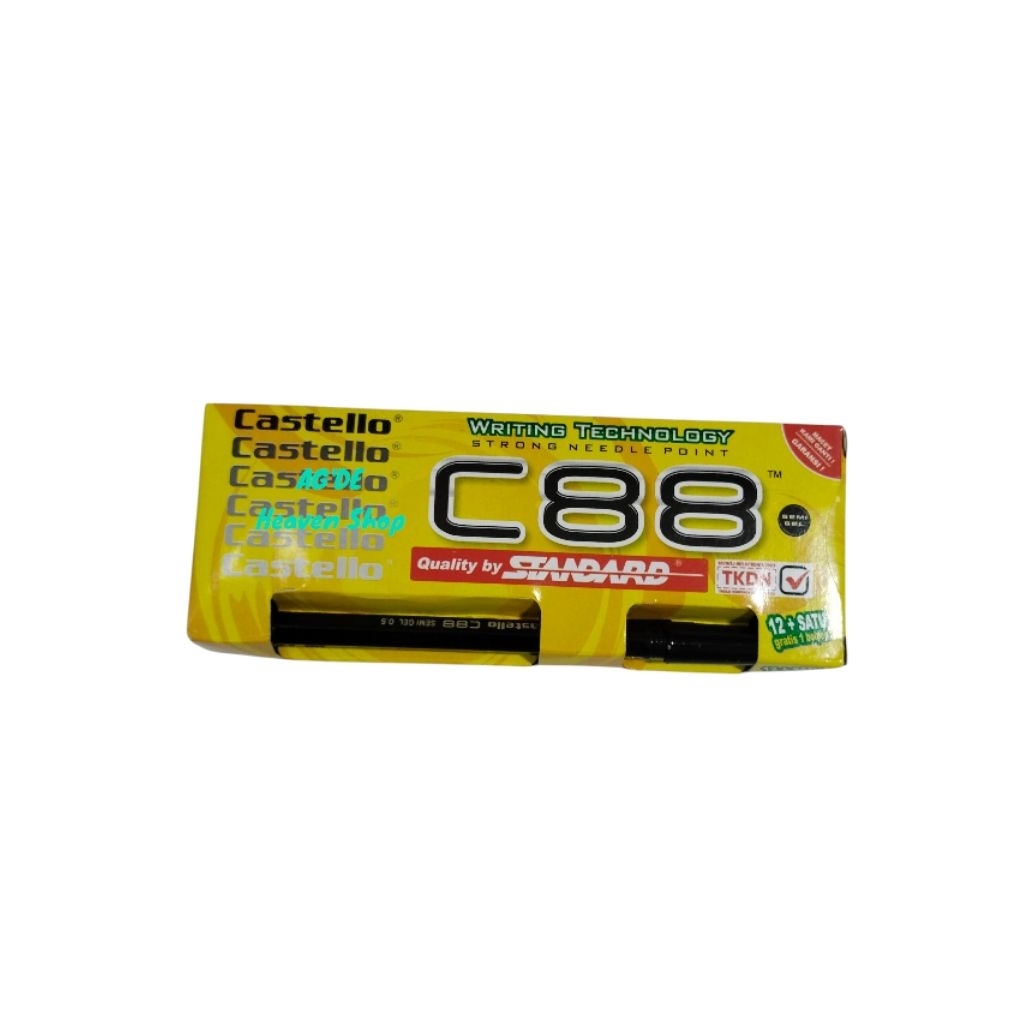

Pulpen Hitam/Penna Castelo C88(Hitam)