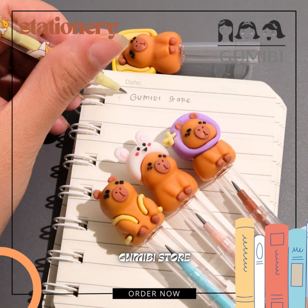 PENSIL CAPYBARA SUSUN PENSIL CAPYBARA 2B PENSIL SUSUN BENSIA LANTU PELURU CAPYBARA KAPIBARA LUCU TER