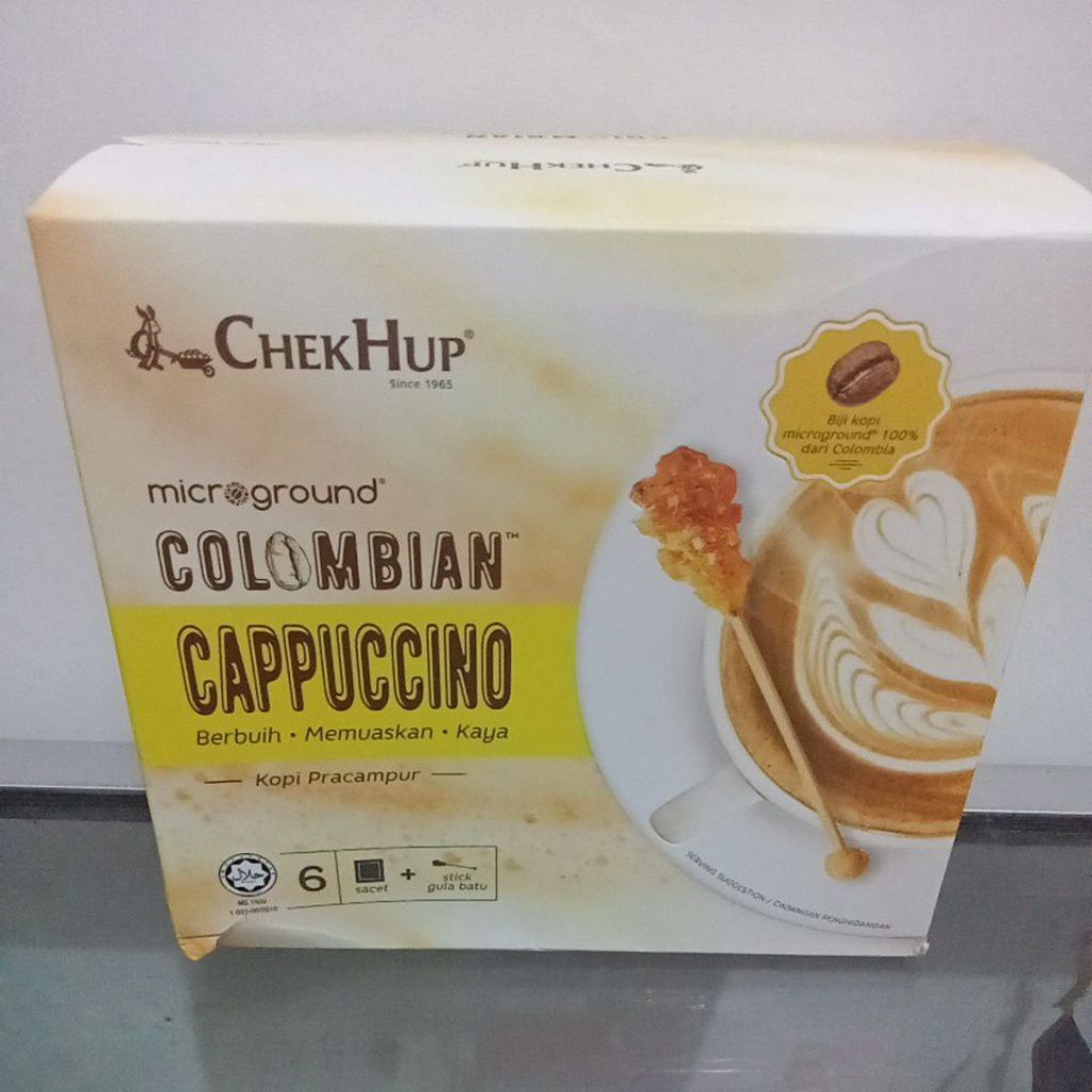 

CHEK HUP MICROGROUND COLUMBIAN CAPPUCINO SACHET 23GRAM