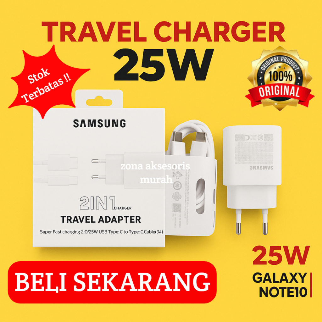 Charger Samsung Original Type C Fast Charging Casan HP Ori A05 A06 A05s A15 A35 A50 A52 A54 A55 A56
