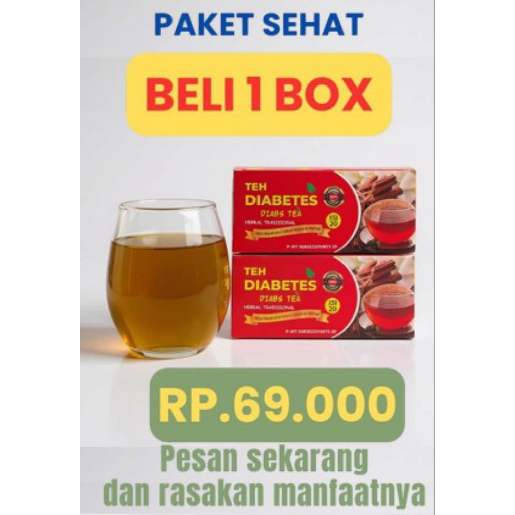 

1 Box Teh Diabetes, Teh Herbal, Teh Insulin