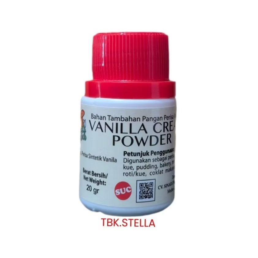 

VANILLA CREAM POWDER PERISA VANILLA BUBUK 20 GR
