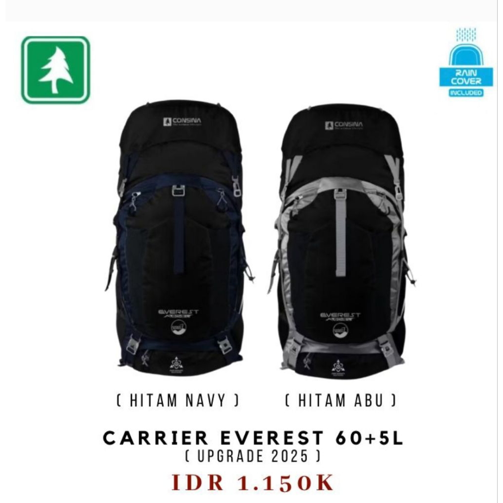 CONSINA EVEREST 60+5L EXPERT SERIES RANSEL GUNUNG
