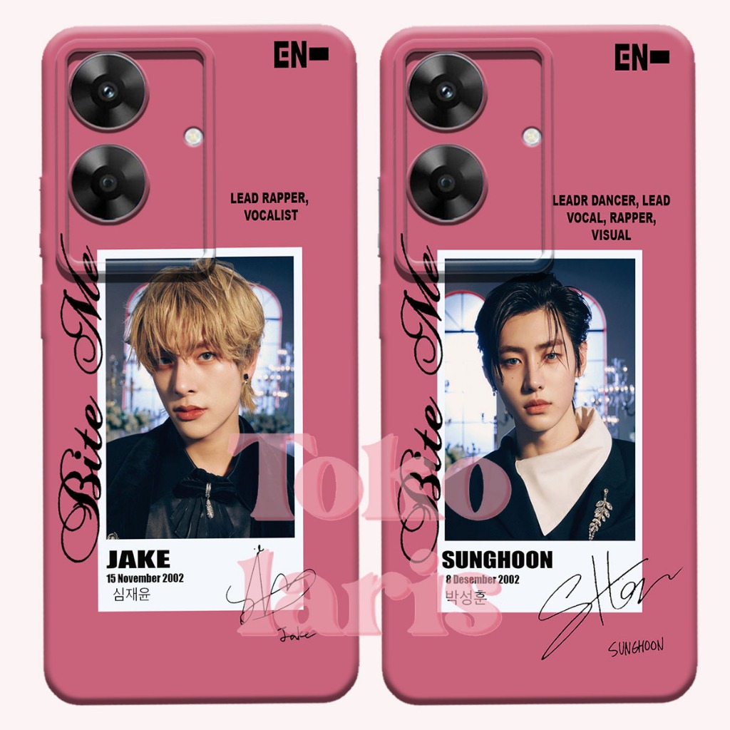 (TL-01) REALME NOTE 60 - NOTE 60X - C63 - C61 - C65 Procamera case motif enhypen bite me Silicon Pro