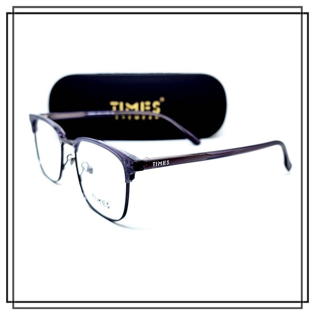 FRAME KACAMATA TIMES 2336 Model Clubmaster Keren Elegan ORIGINAL BRANDED Kualitas Bagus Harga MURAH