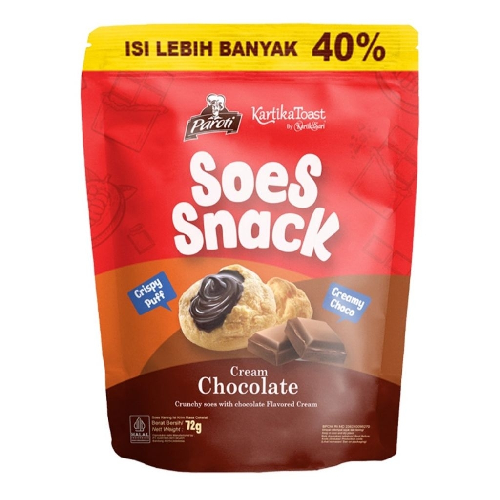 

Soes Snack Cream Chocolate – Camilan Lumer Isi Cokelat Lezat