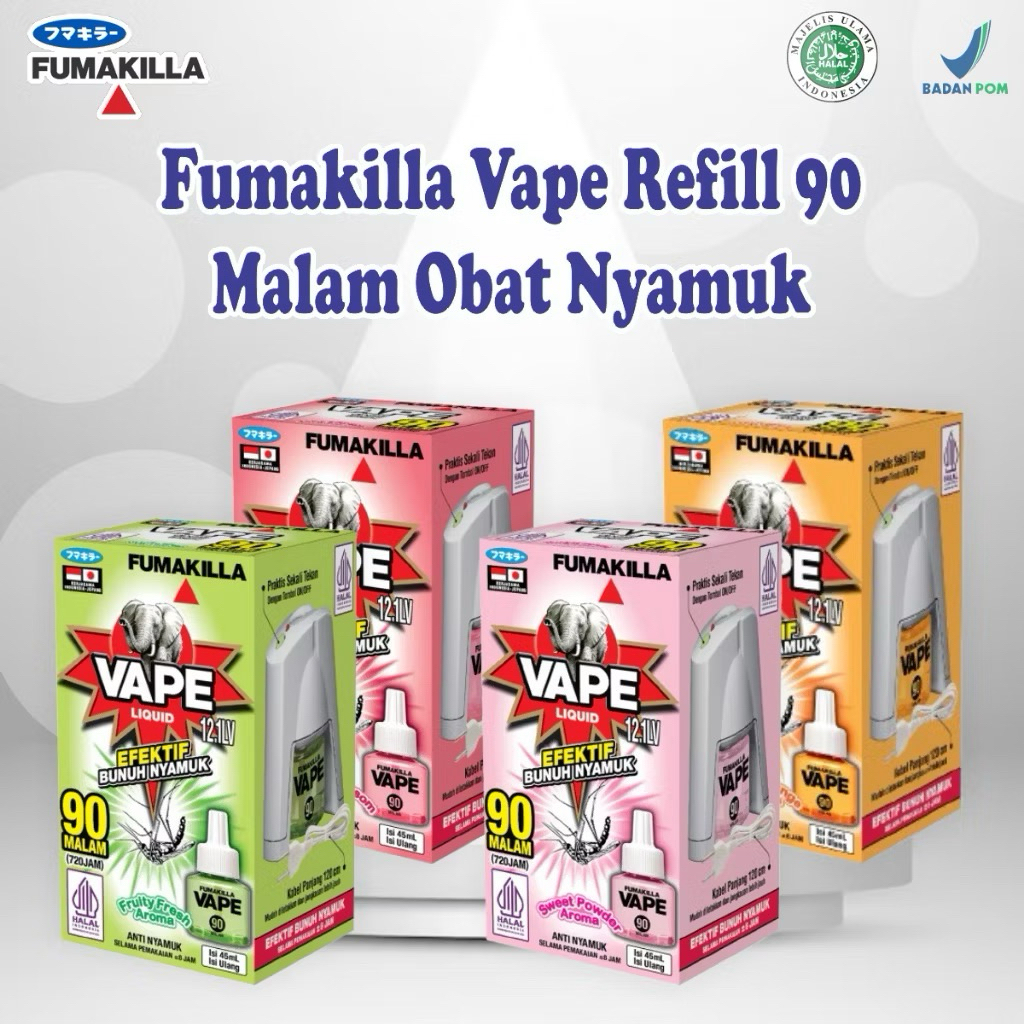 Fumakilla Vape Obat Nyamuk Elektrik Refill 90 Malam