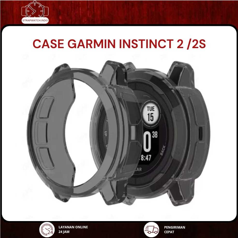 BUMPER CASE WATCH - PROTECTOR TPU WATCH - FOR GARMIN INSTINCT 2 2S SMARTWATCH CASING JAM TANGAN