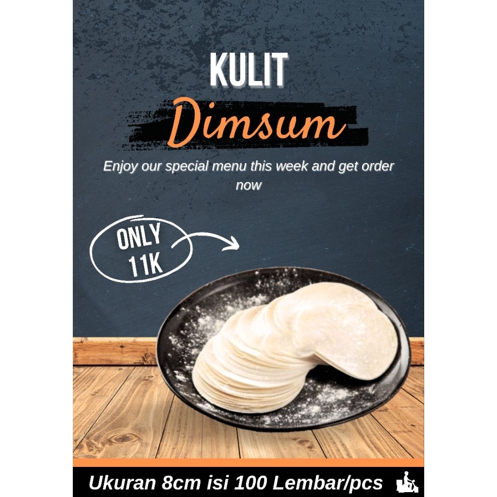 

Kulit Dimsum Ukuran 8cm isi 100 Lembar/2pack Sangat cocok untuk pembuatan Dimsum, Gyoza, dan Siomay