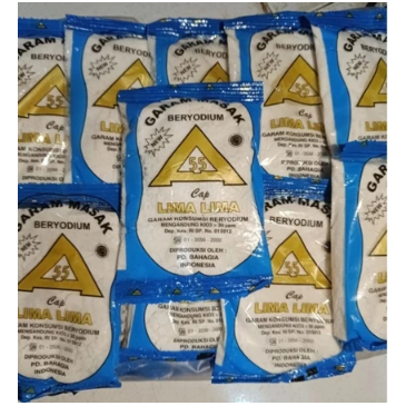 

Garam Masak Beryodium Isi 40 Pcs / 1 Ball Garam Dapur