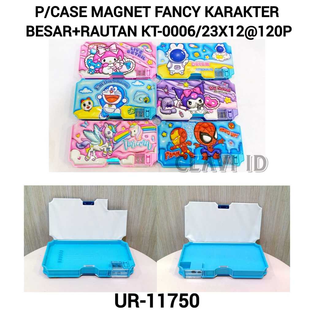 

KOTAK PENSIL MAGNET 2 PINTU 3D/TEMPAT PENSIL MAGNET 2 SISI ANAK ANAK MELODY SPIDERMAN