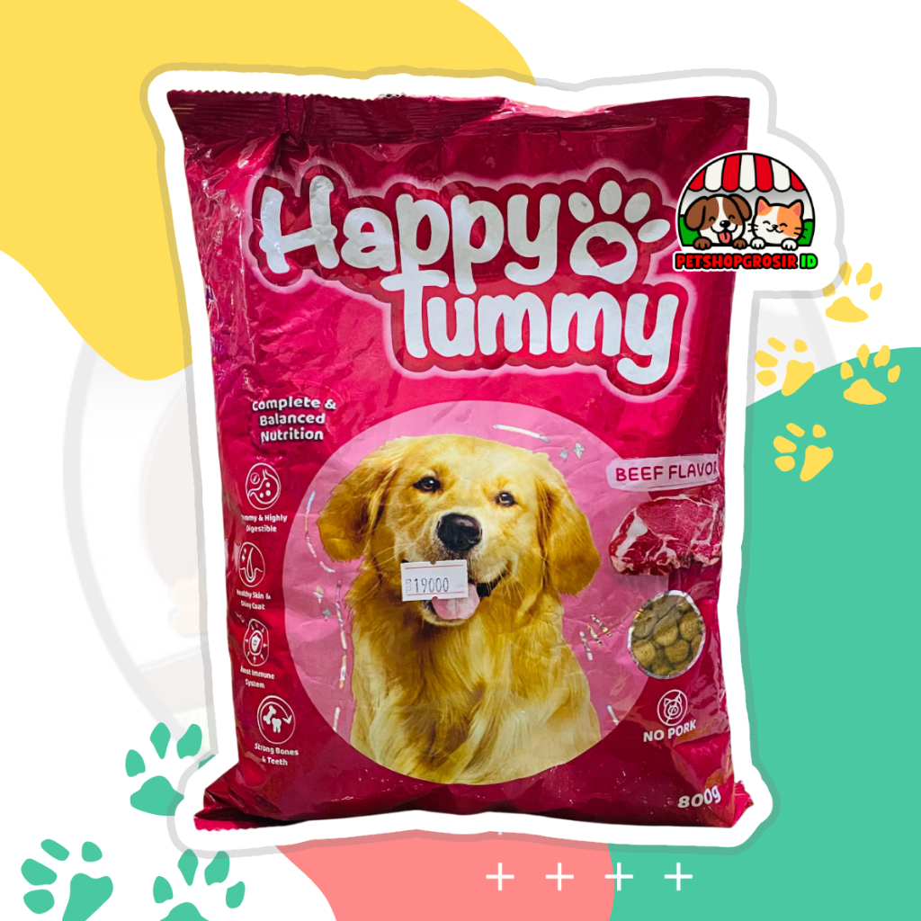 Happy Tummy Dog Food 20kg 20 kg Beef Lamb Makanan Anjing Kering Dewasa