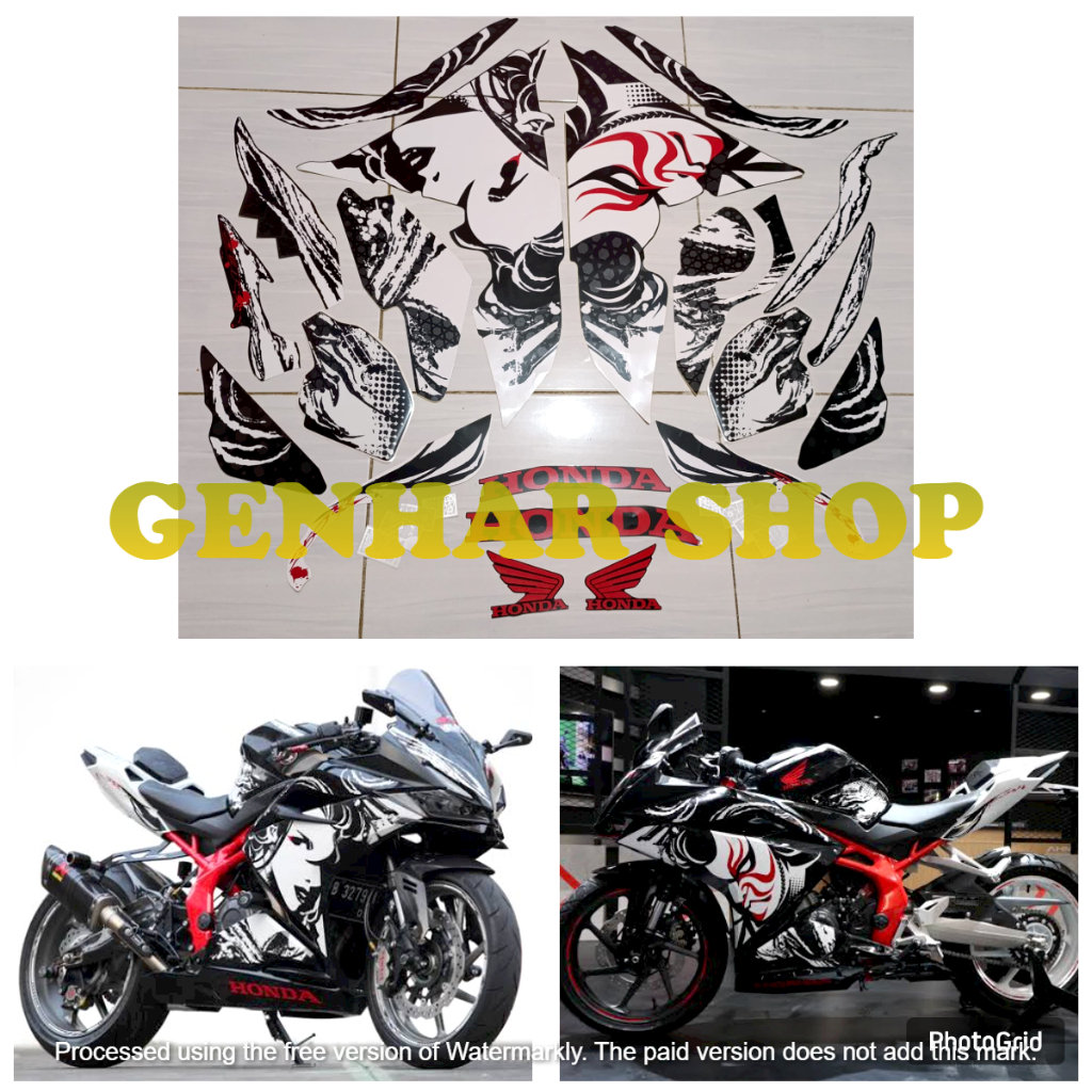 stiker striping lis les body motor honda cbr 250rr kabuki fullset