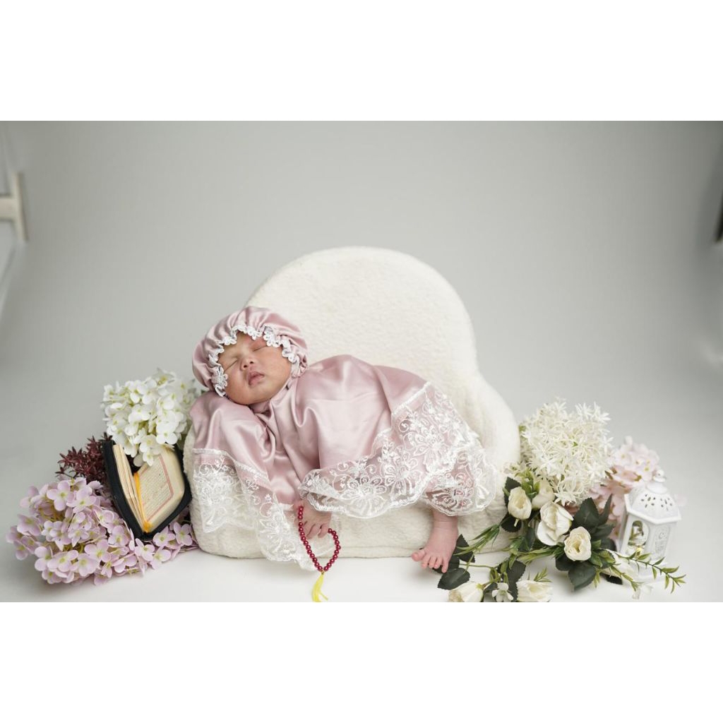 MUKENA BAYI BARU LAHIR MUKENA NEWBORN UNTUK PROPERTI PHOTO
