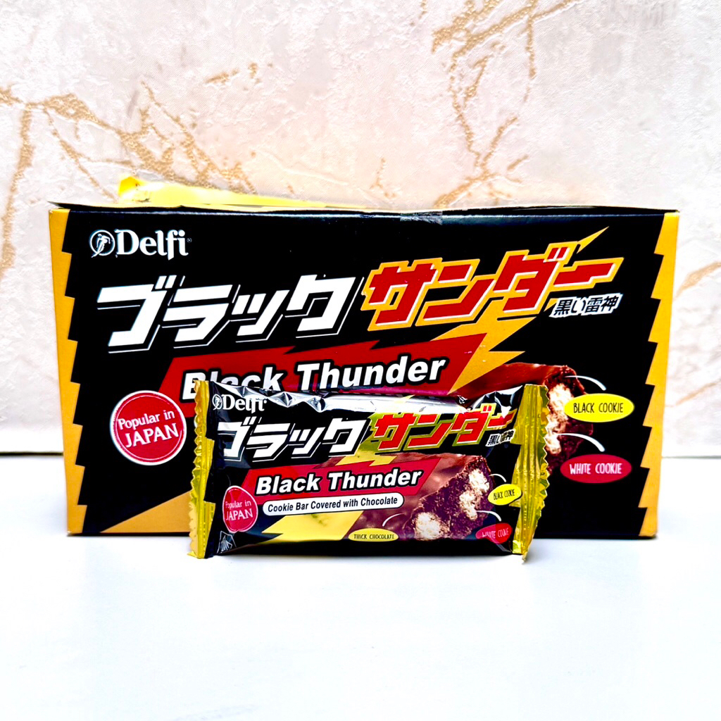 

Delfi Yuraku Black Thunder Chocolate Cookie 21gr