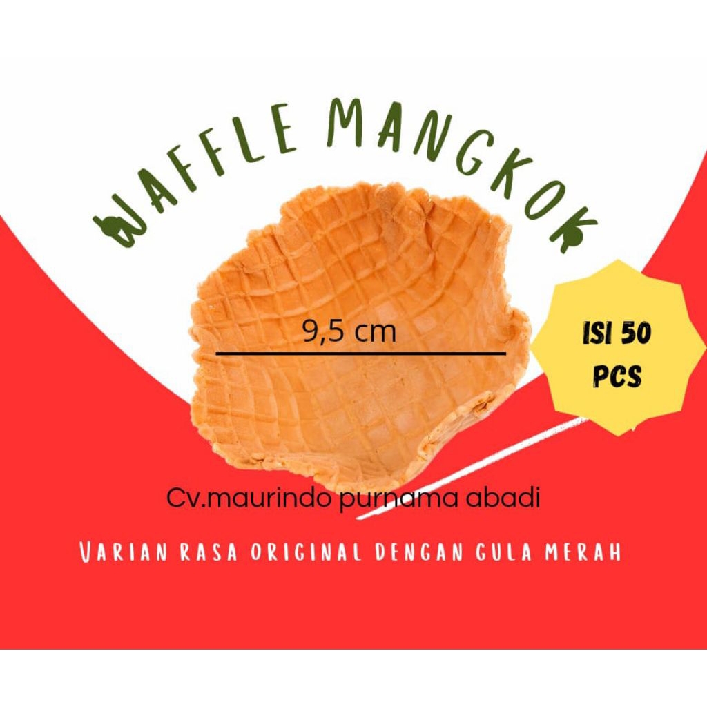 

waffle mangkok/bowl eskrim isi 50 pcs