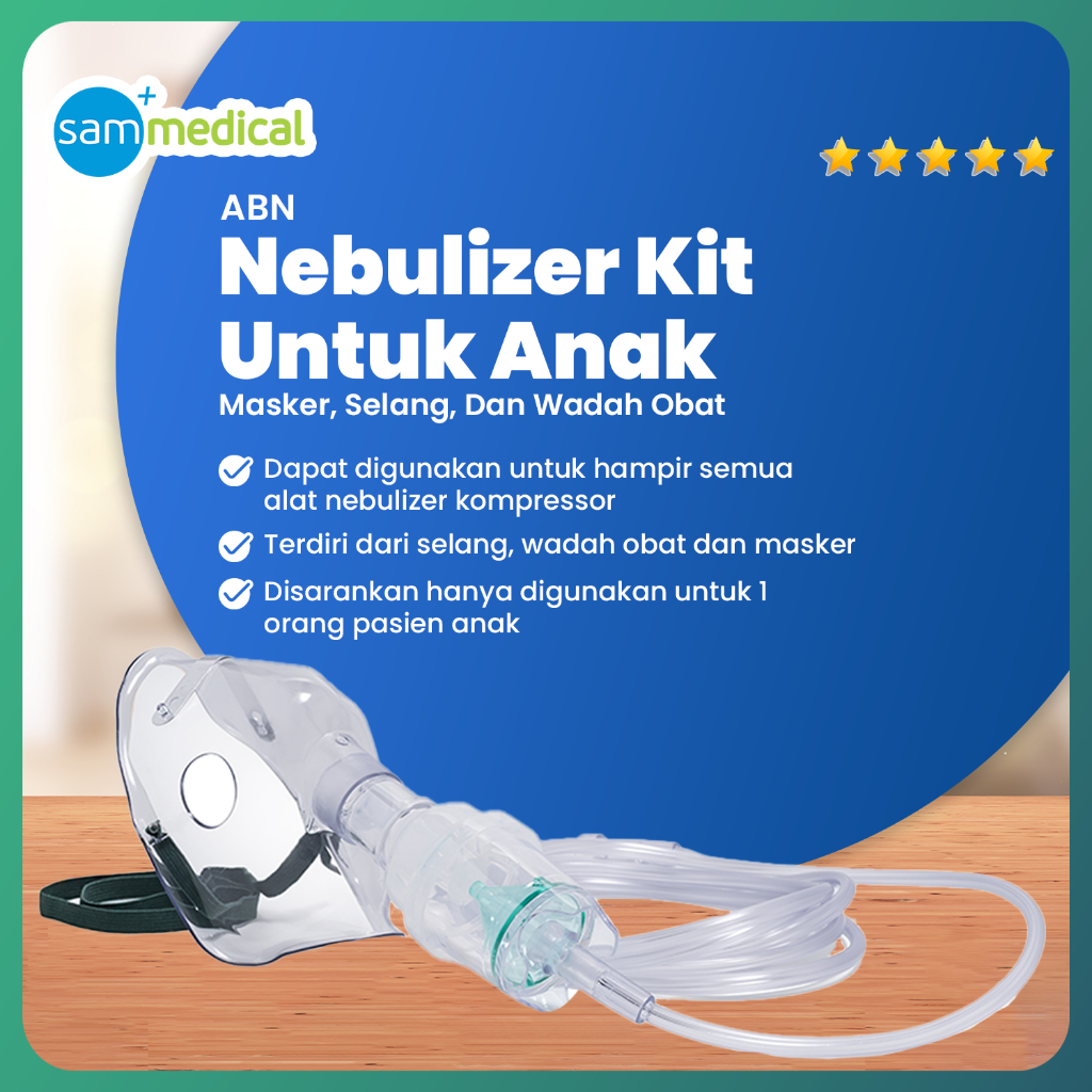 ABN Nebulizer Kit - Anak / ABN Nebulizer Kit Masker Selang Anak