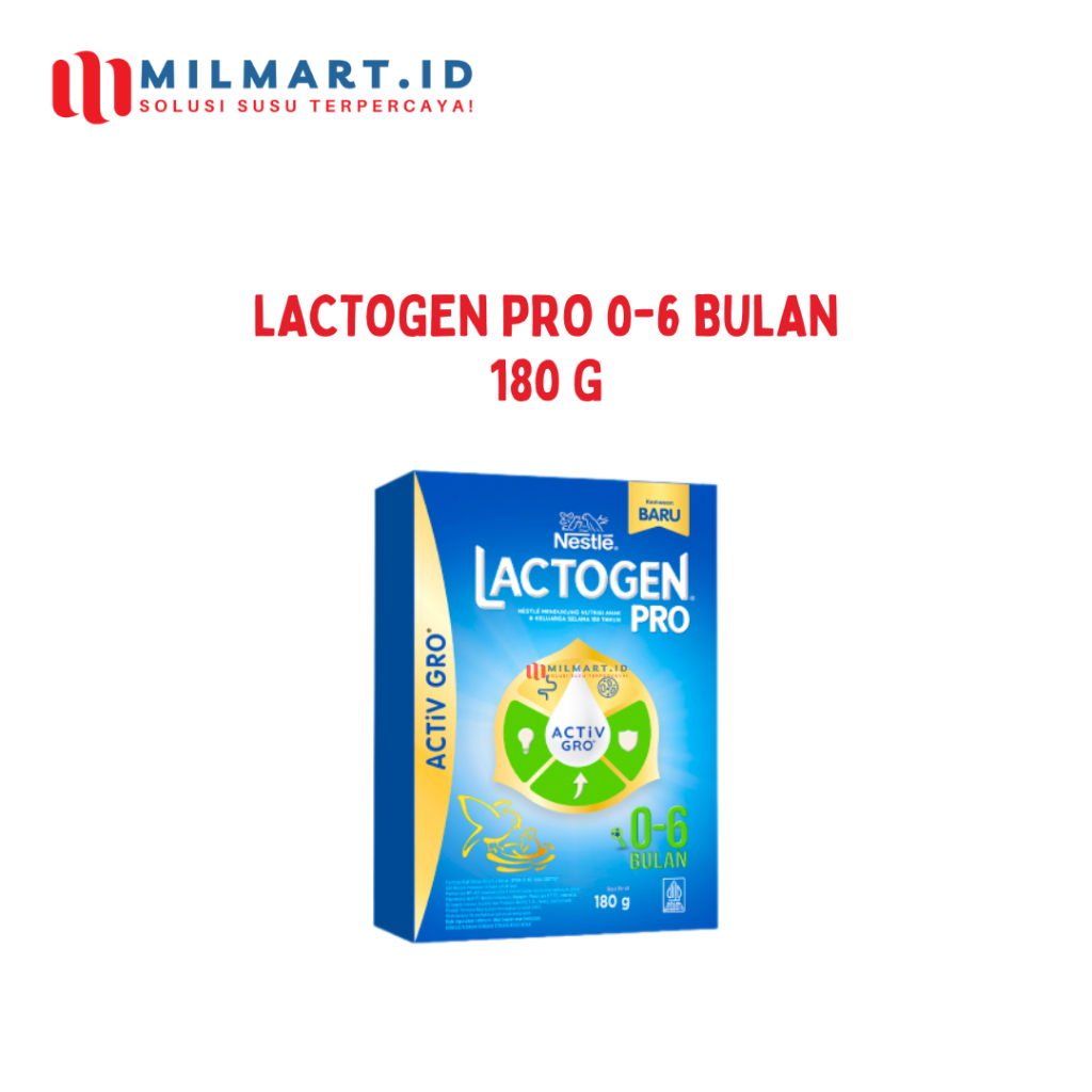 NESTLE LACTOGEN PRO 1 180 G SUSU FORMULA BAYI 0-6 BULAN