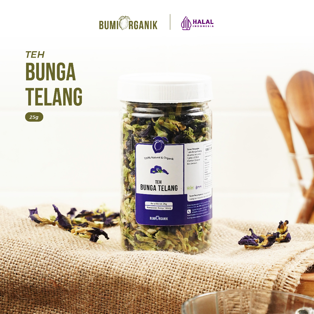 

TEH BUNGA TELANG KERING SEGAR ORGANIK 25G BUMI ORGANIK / BUTTERFLY PEA ORGANIC BLUE PEA / CHAMOMILE TEA ORIGINAL / TEH DIET / BUNGA TELANG KERING 1KG / BUBUK BUNGA TELANG / TEH BUNGA / KEMBANG TELANG KERING / NUTRIFARM /BEORGANIK/DARI BUMI/SAFIYA/GALLEO