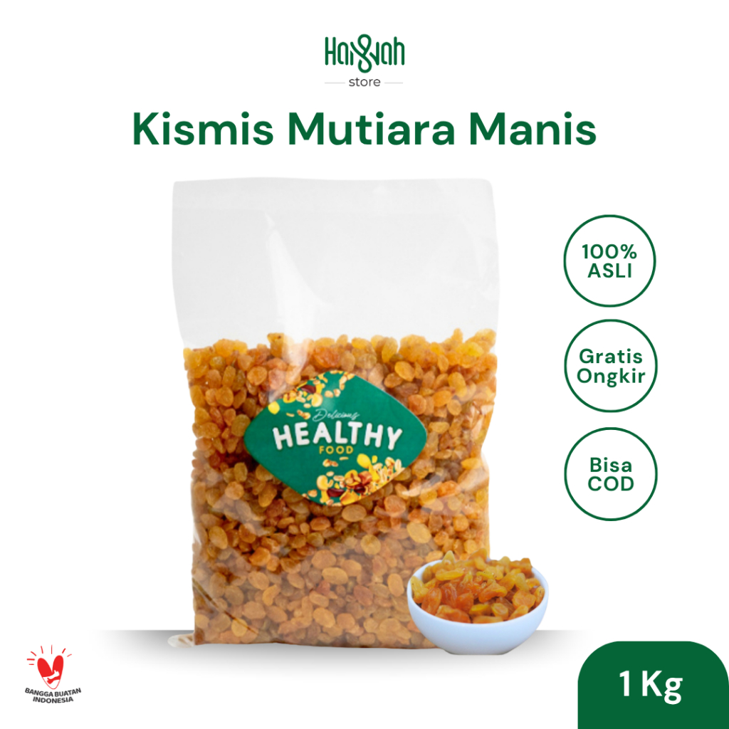 

Kismis Mutiara Manis 1 Kg Simin Oleh Oleh Haji Umroh Premium