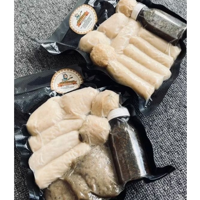 

PEMPEK TENGGIRI MIX KULIT DAN TANPA KULIT | OTAK - OTAK IKAN TENGGIRI | GLUTEN FREE ISI 10PCS