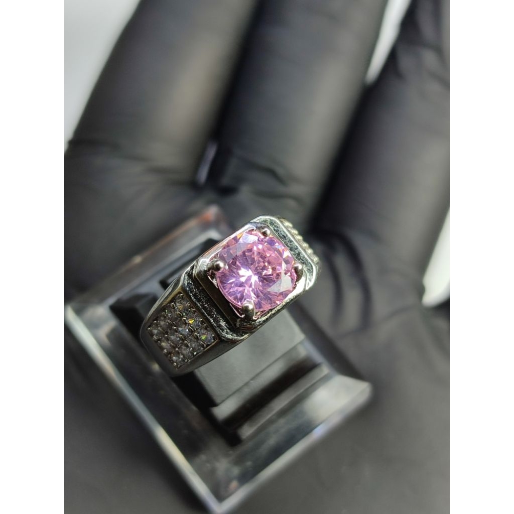Cincin Pria Pink Topas