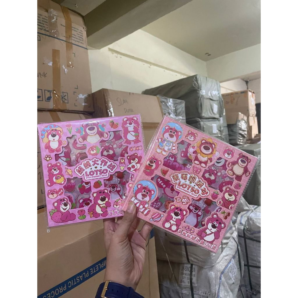 

*AJ STIKER LOTSO ISI 100 LEMBAR / STIKER LOTSO STRAWBERRY BEAR 100 LEMBAR