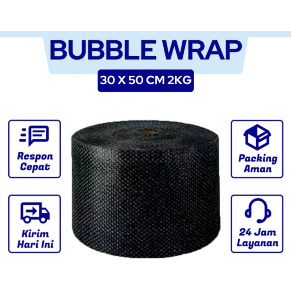 

Bubble Wrap Hitam Putih UK 30cm x 50meter Termurah Berkualitas Terjamin Tebal