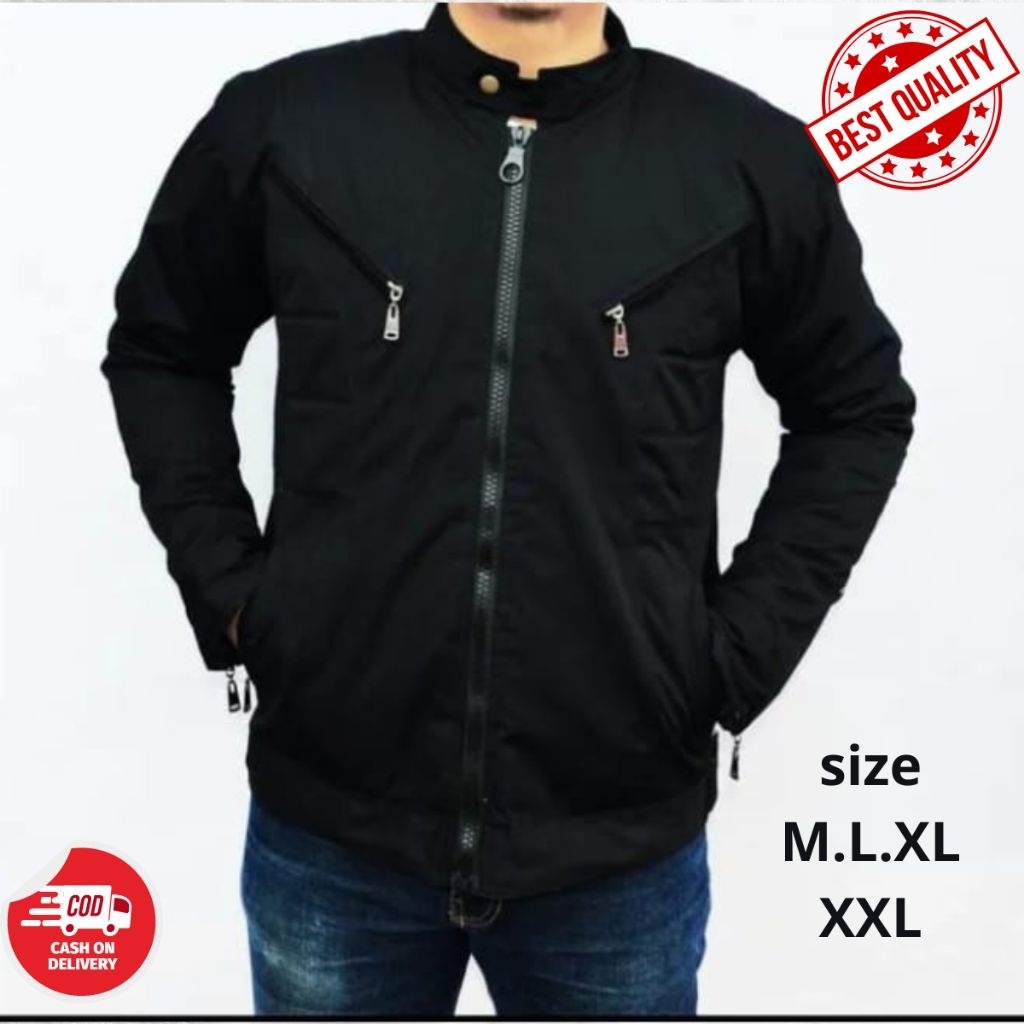 jaket pria tebal tahan air dan sekar / jaket motor pria