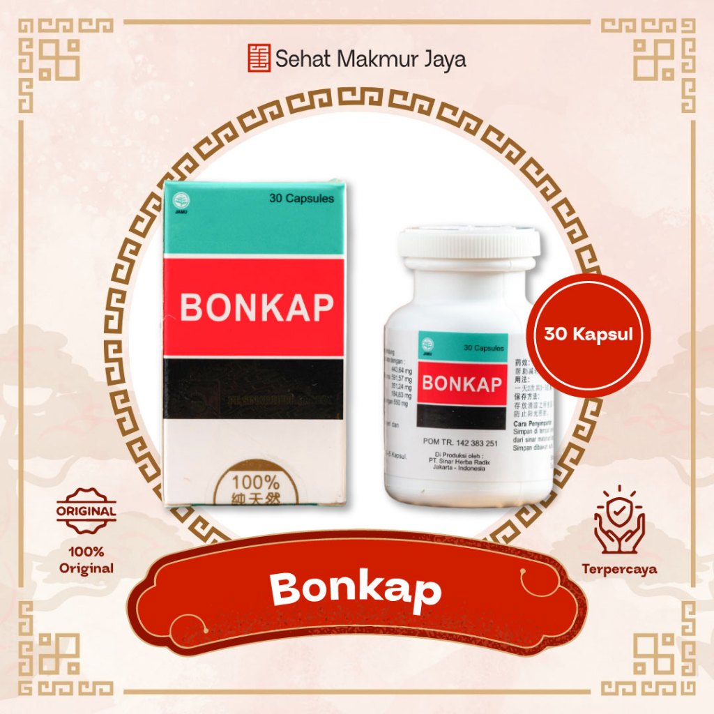 Bonkap Obat Patah Tulang Isi 30 Kapsul - Bonkap The Musk Fracture Bone Joining Pill Obt Patah Tulang