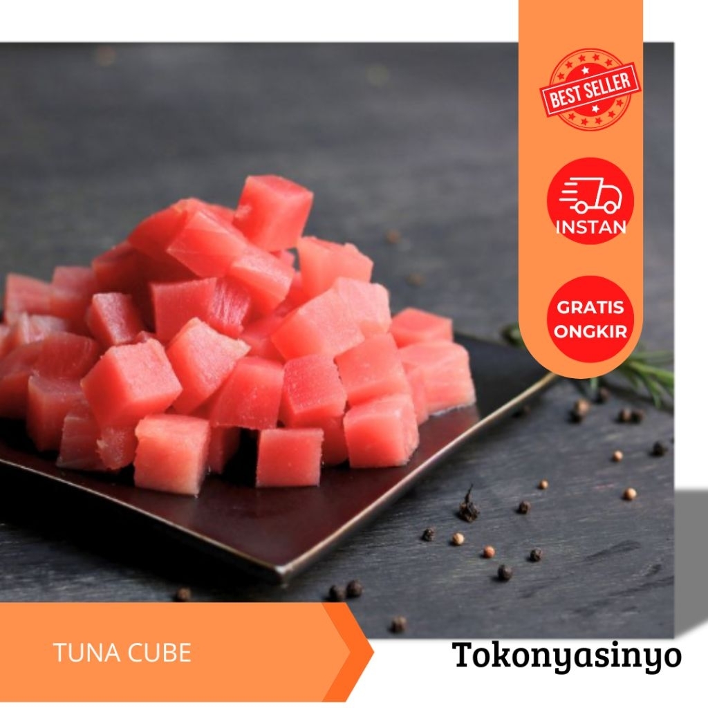 

IKAN TUNA CUBE 500GR | TUNA KOTAK |TUNA SAIKORO | TUNA FISH