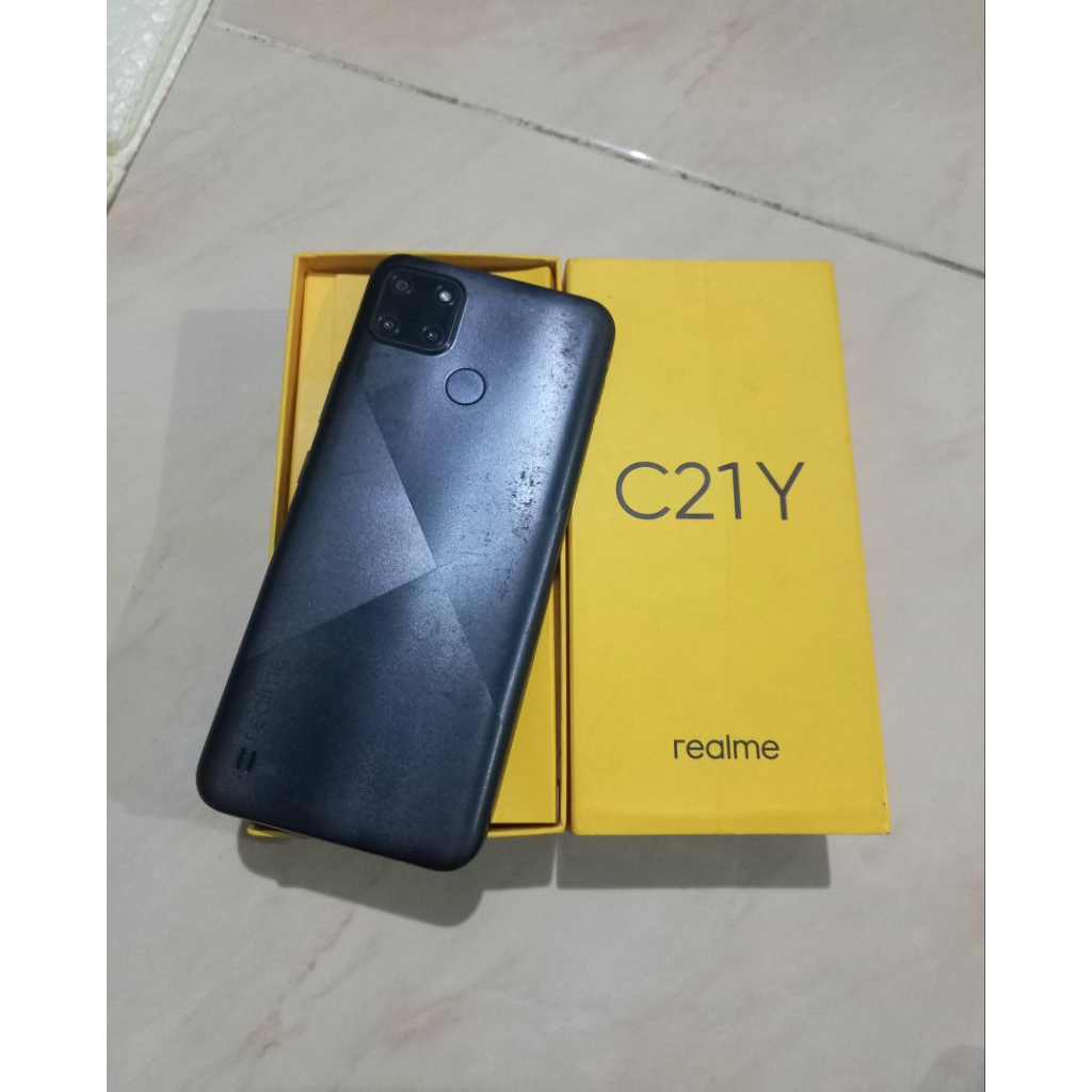 Realme C21y Ram 4 64 GB Secoand Fullset Ori