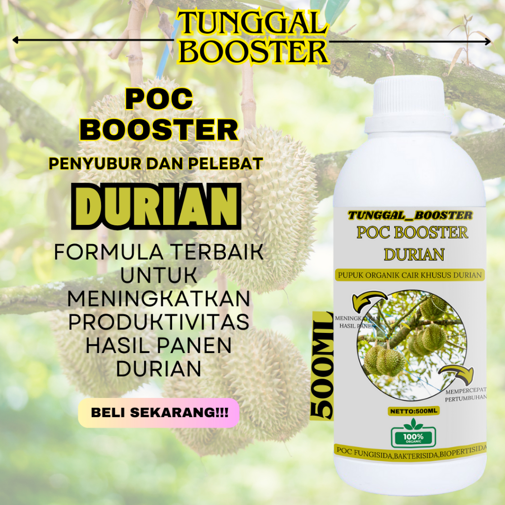 Pupuk Organik Cair Tanaman Durian/Penyubur dan Perangsang Tanaman Buah Durian/Booster Organik Peleba